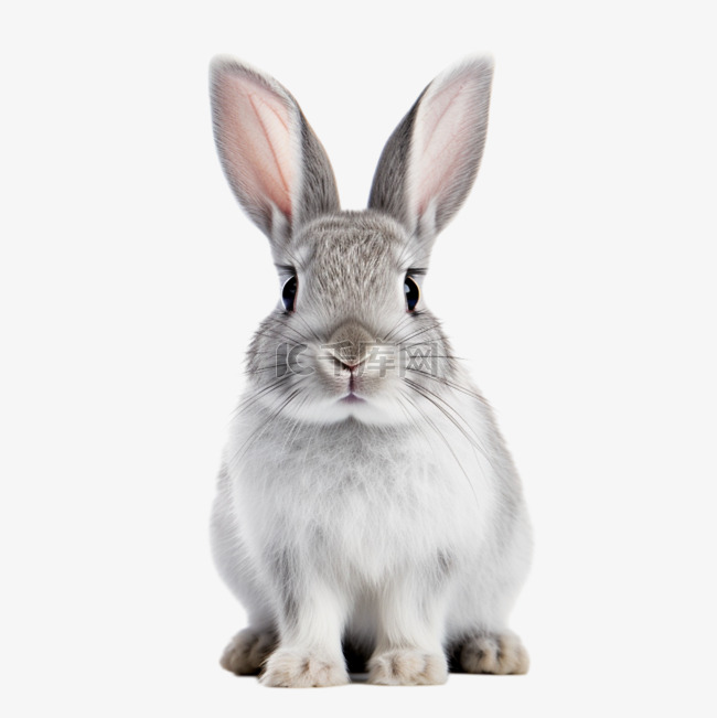 兔子动物摄影图户外