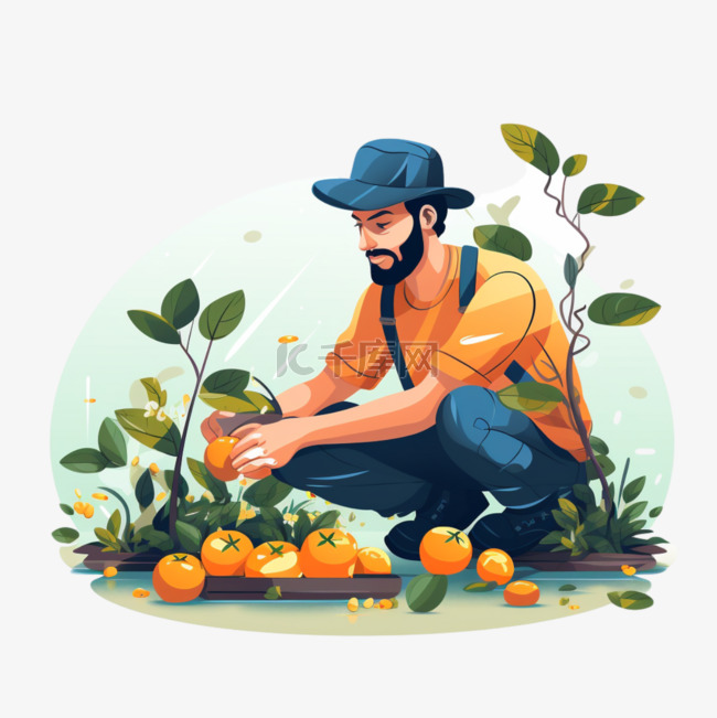 农民采摘橘子秋季秋天丰收农忙收