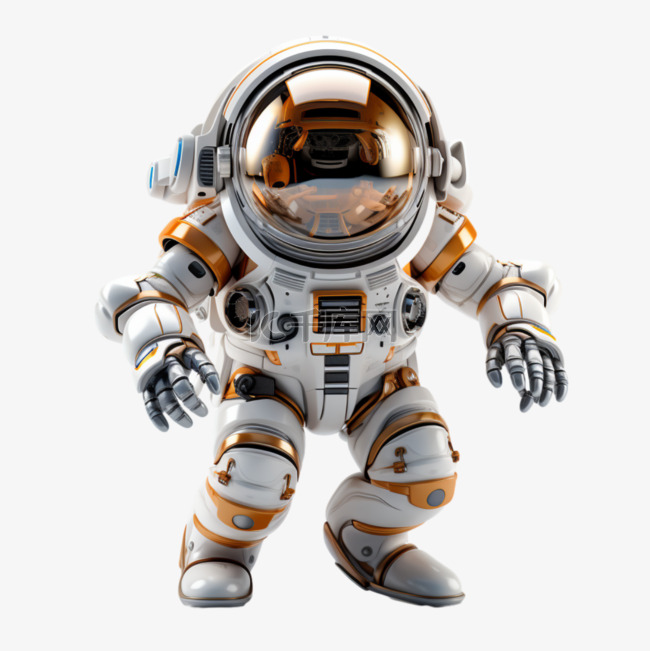 3D人物宇航员太空卡通立体写实