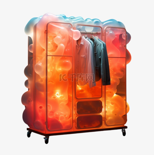 炫彩3D膨胀衣柜家具泡泡风时尚