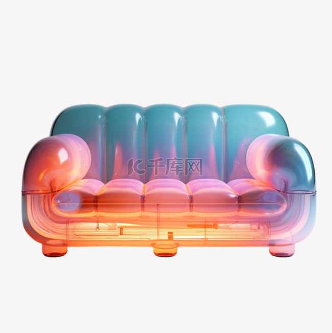 柔软沙发3D膨胀家具泡泡风时尚