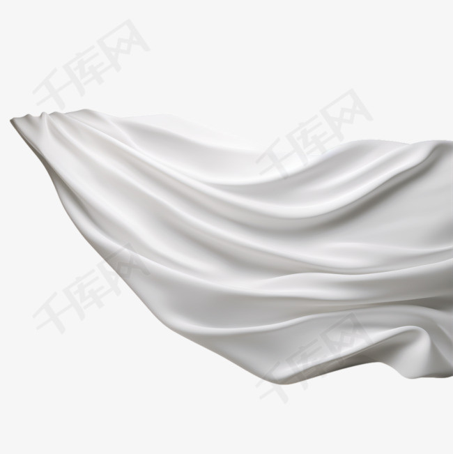 白色丝绸布料纹理装饰1