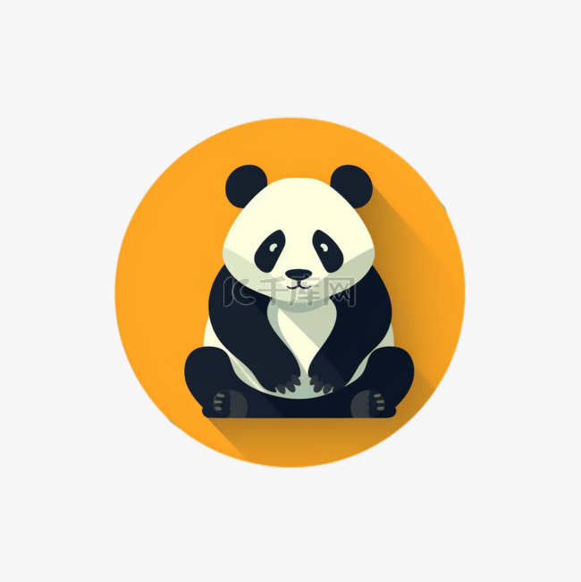 可爱熊猫萌宠动物国宝动漫风格卡