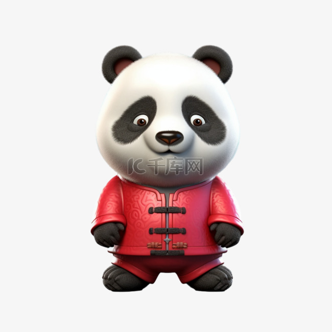 可爱熊猫萌宠中国风格动物国宝卡