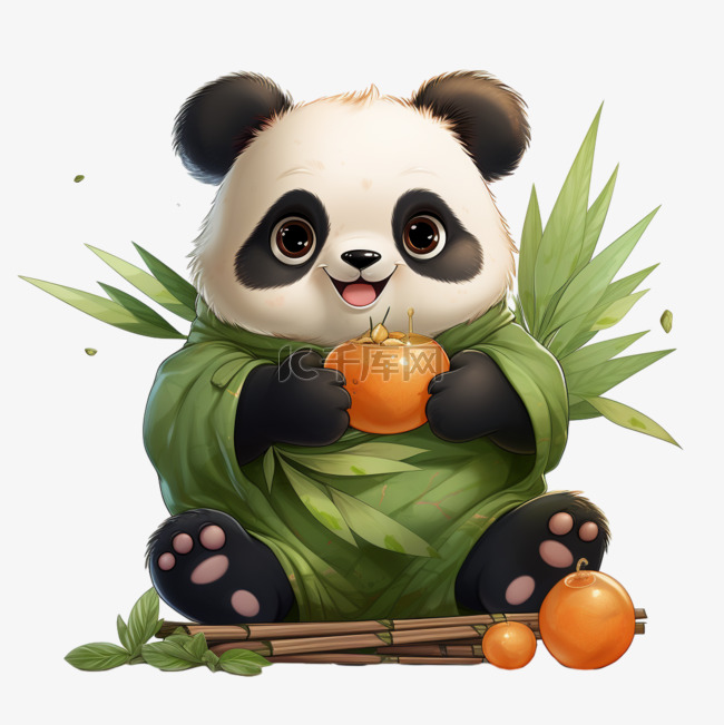 治愈可爱熊猫萌宠动物国宝卡通