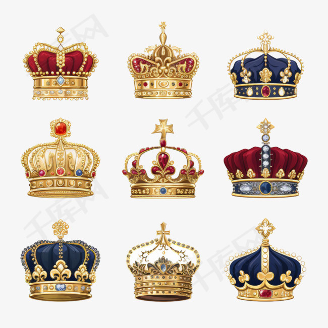王室皇冠向量收藏