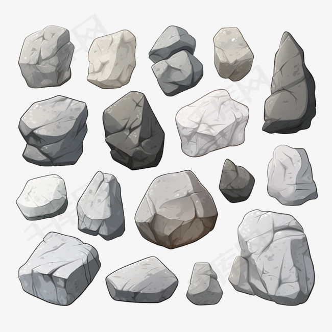 岩石和石头元素