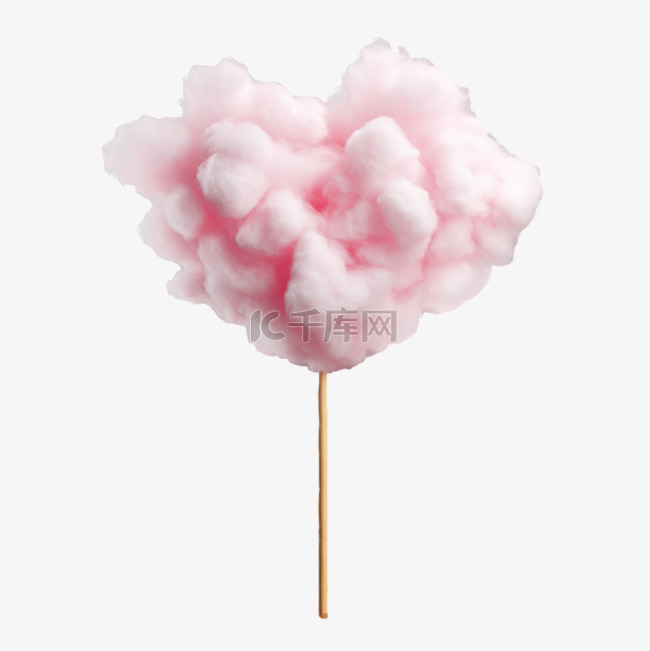 粉色棉花糖食物甜品免扣元素装饰