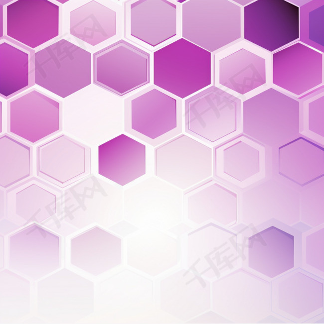 渐变紫色六角形背景2