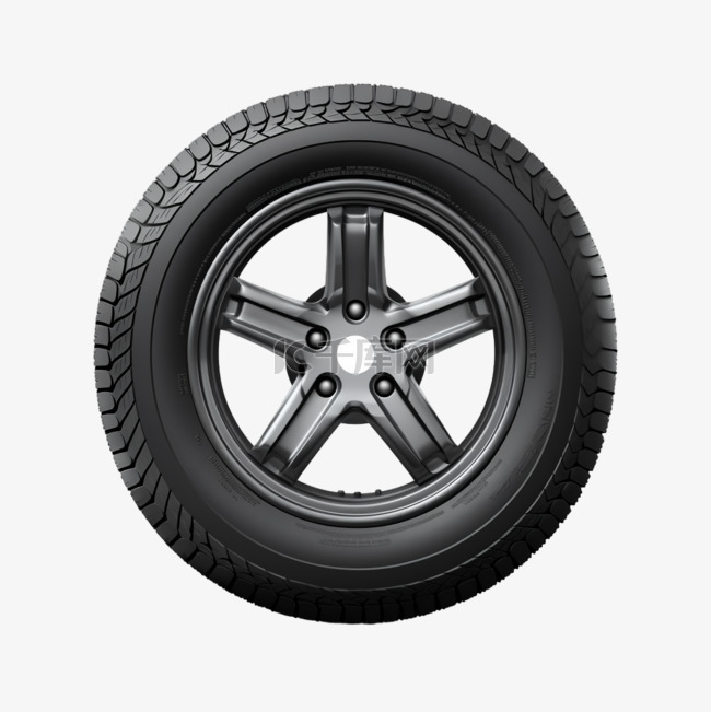 车胎真实质感轮胎免扣元素装饰素