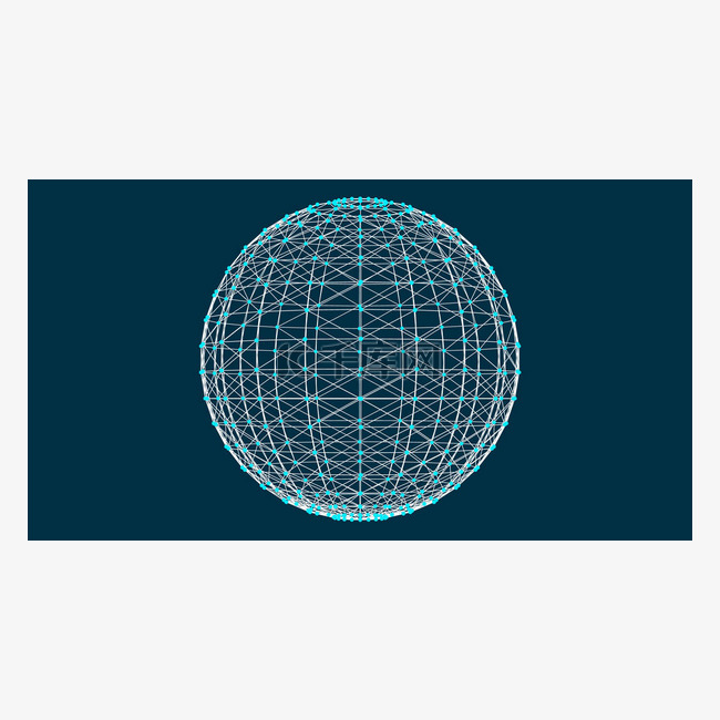 三维球体与网格效应, 抽象连接