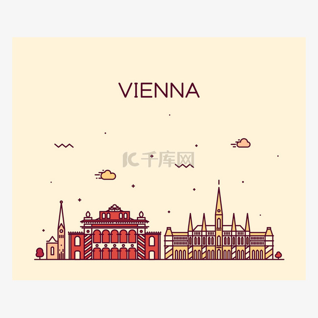 Vienna skyline 