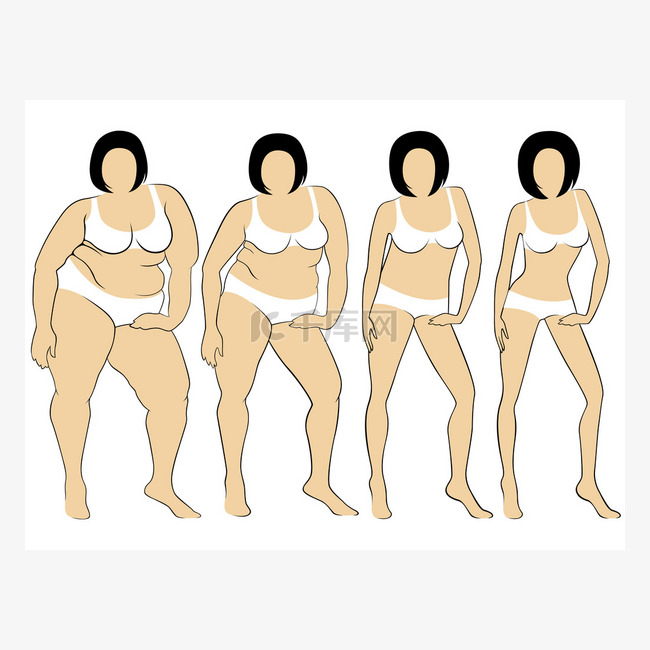 妇女减肥的路上