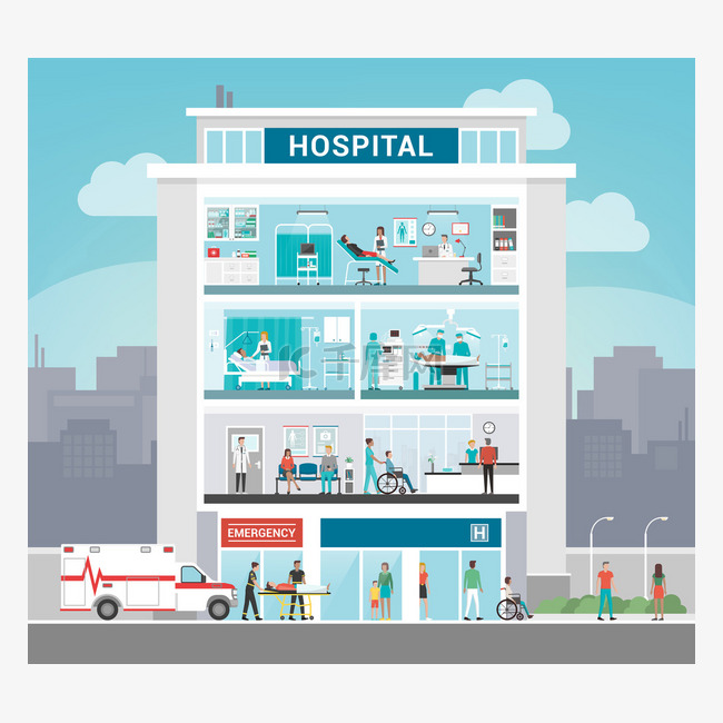医院和医疗信息图表