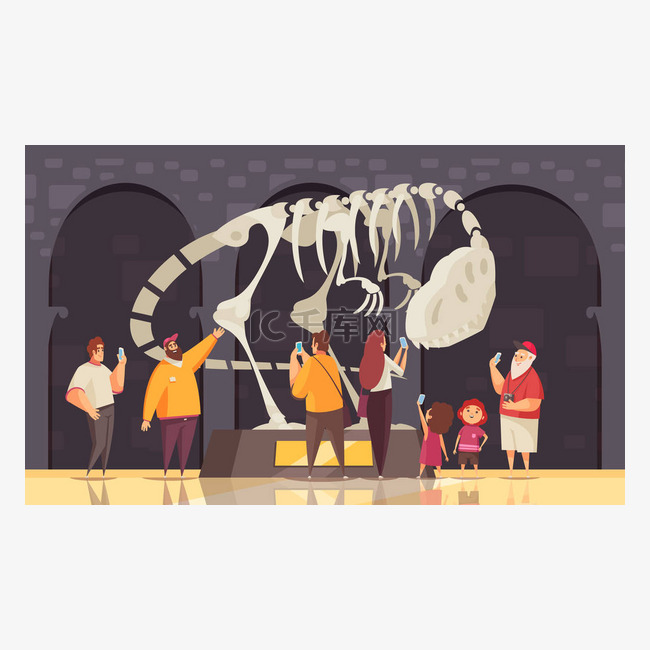 恐龙骨架博物馆组成
