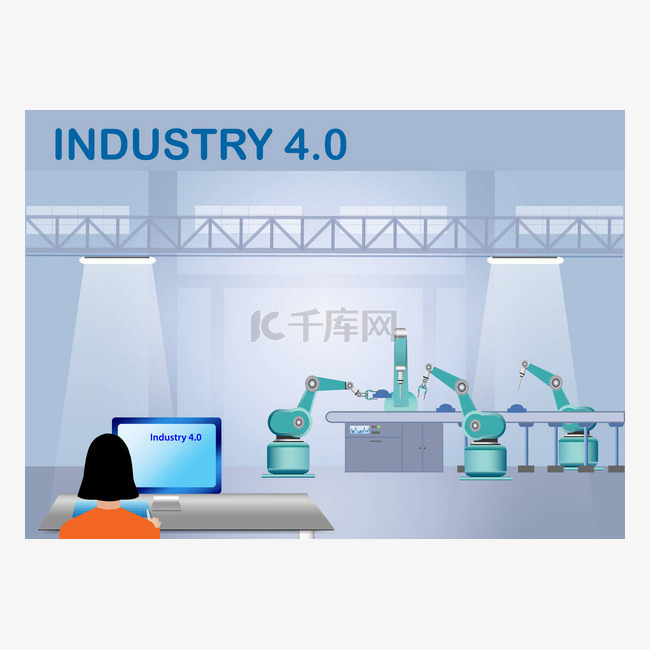 业界4.0智能工厂控制概念