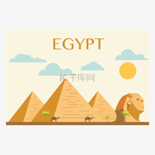 埃及的金字塔沙漠