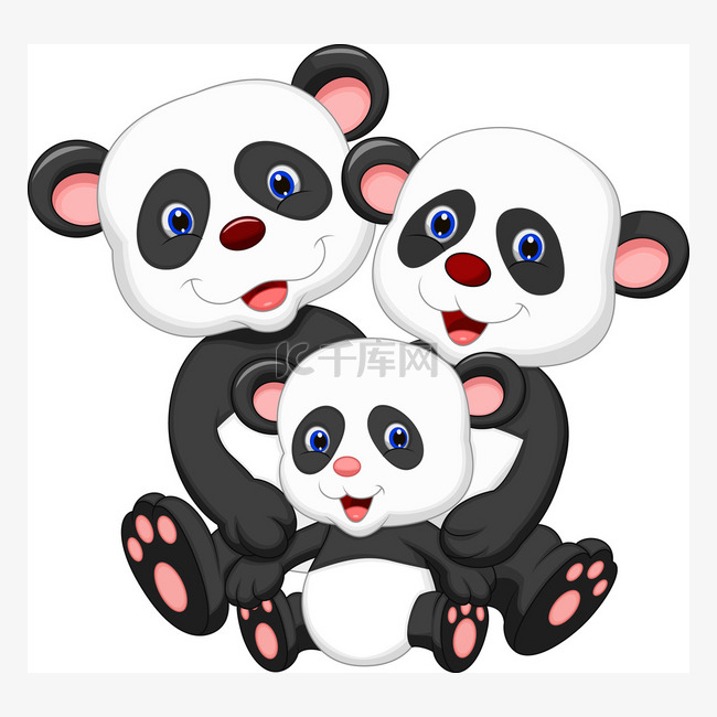 快乐熊猫家族