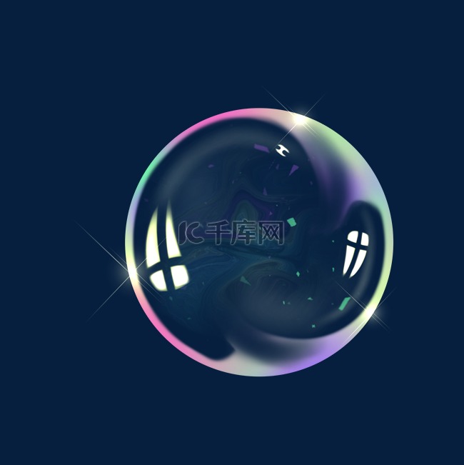 透明质感泡泡