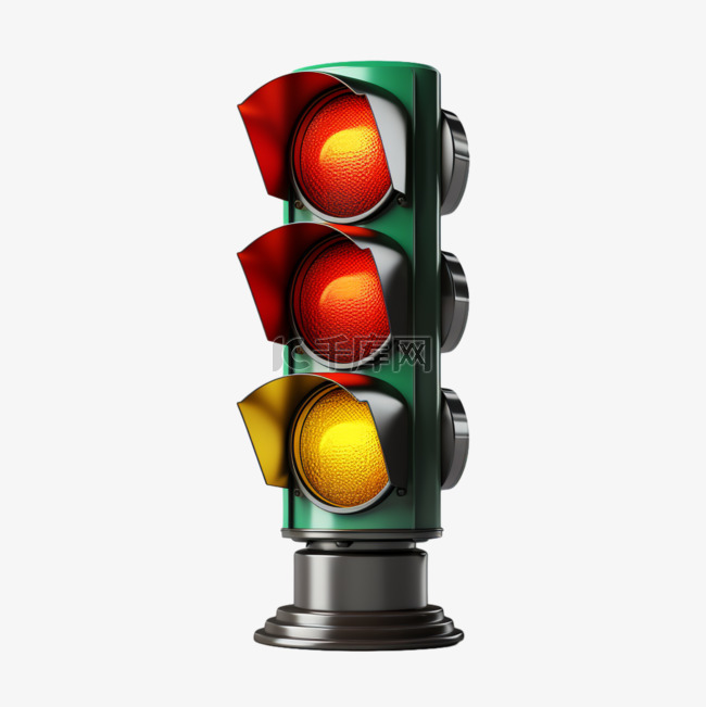 红绿灯信号交通免扣元素装饰素材