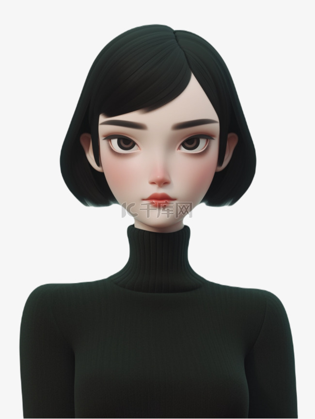 3d人物青年女性阿姨妈妈母亲免