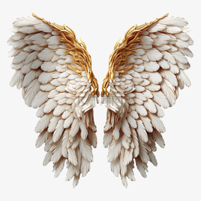 翅膀特色羽毛免扣元素装饰素材