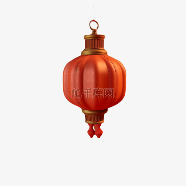 灯笼红色中国风热烈庆祝卡通过年