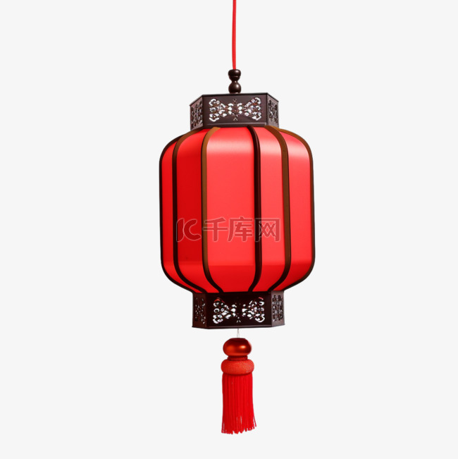灯笼插画红色中国风热烈节日庆祝