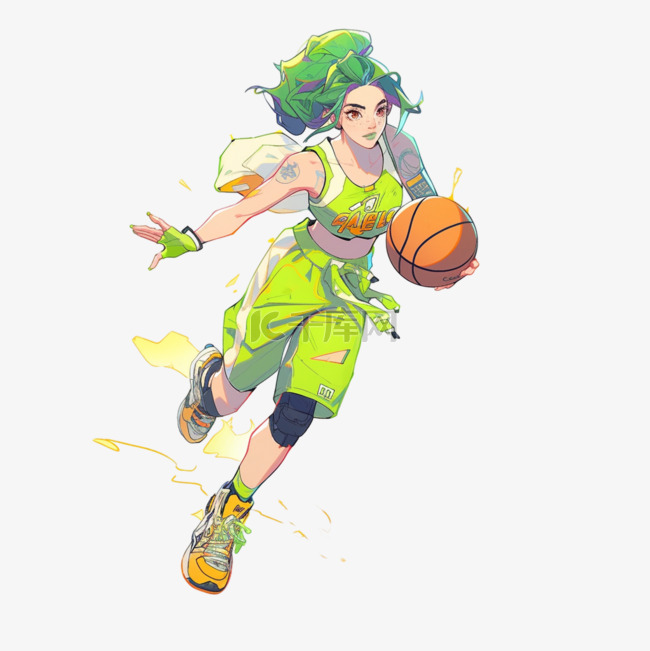 篮球速度绿色立体体育亚运会运动