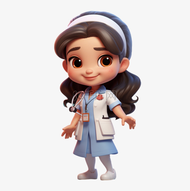 医院护士立体心脏病日护士