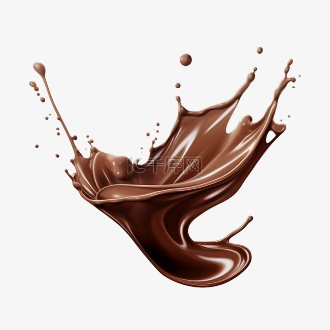 巧克力纹理液体免扣元素装饰素材