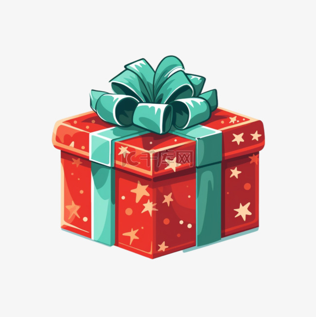 圣诞嗨皮树扁平风圣诞节礼物