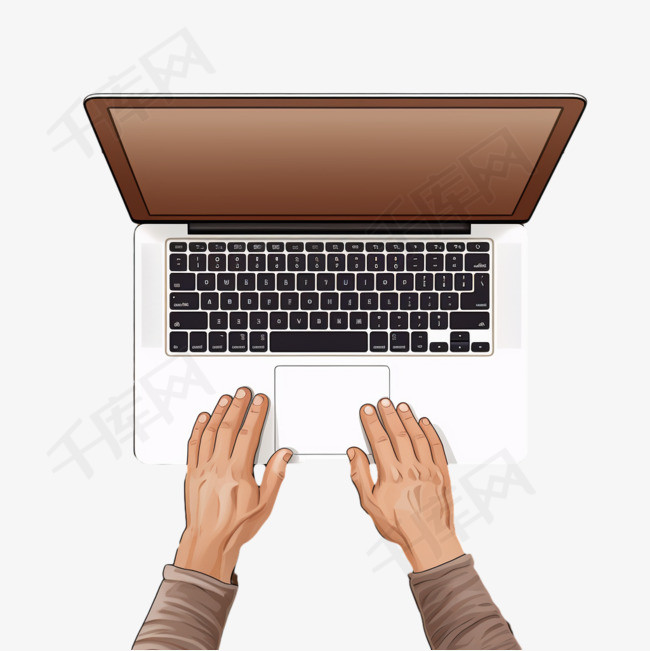 在棕色木桌上使用MacBook Air的人