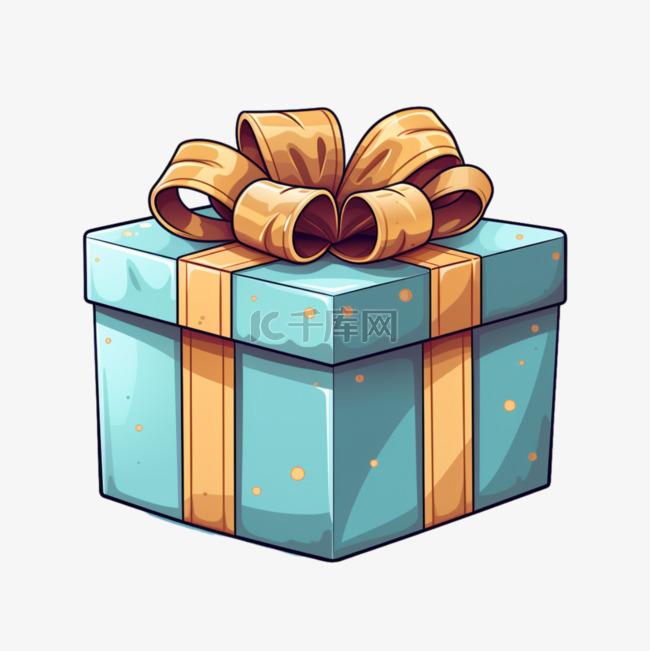 圣诞嗨皮树扁平手绘圣诞节礼盒