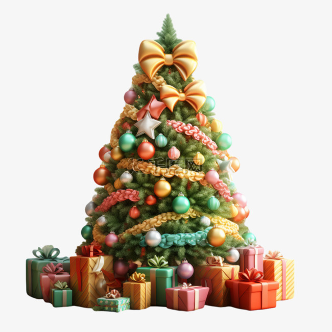 圣诞礼物树圣诞树立体圣诞节