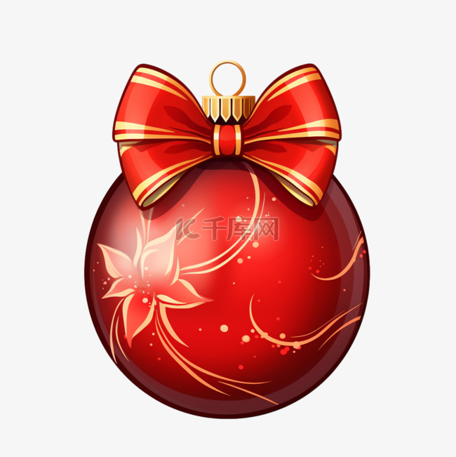 装饰圆球圣诞节3d免抠元素