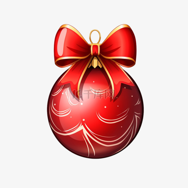 装饰圆球3d免抠元素圣诞节