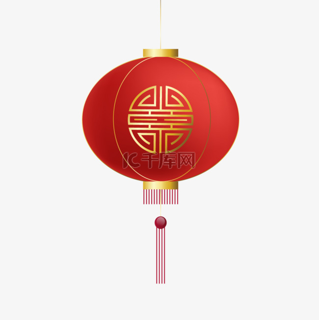 国风灯笼春节新年装饰免抠元素