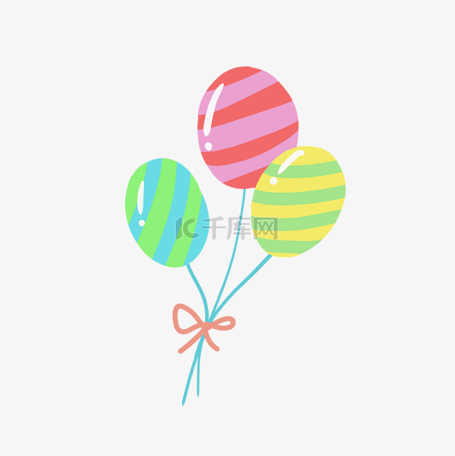 彩色节日气球