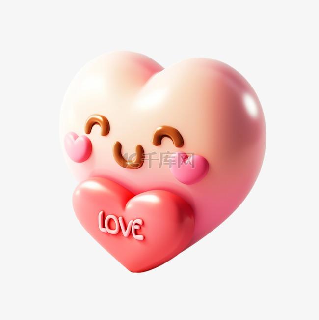 3D卡通可爱英文字母LOVE免