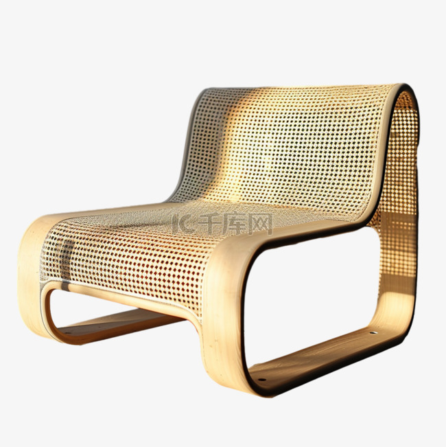 合成曲线椅子元素立体免抠图案