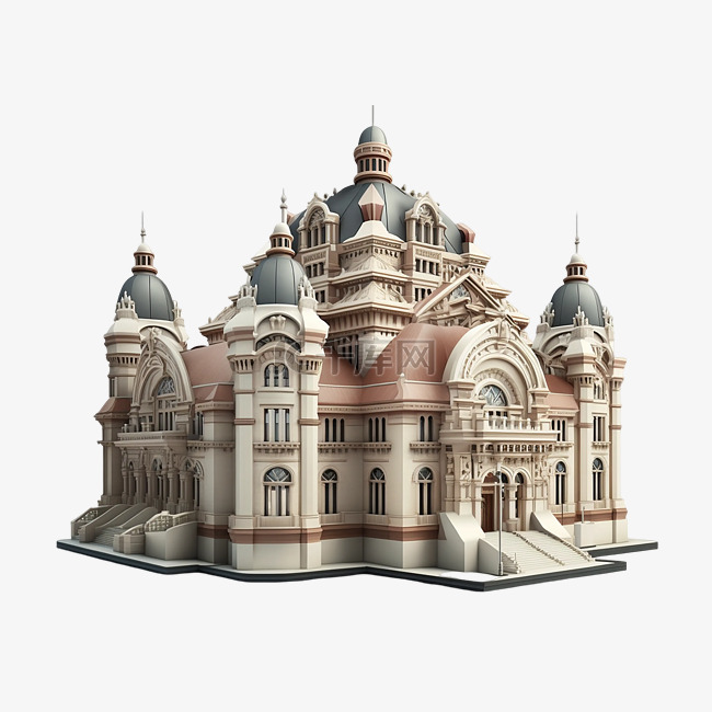 博物馆建筑模型