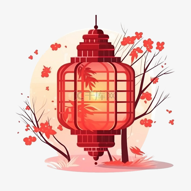 春节圆形灯笼