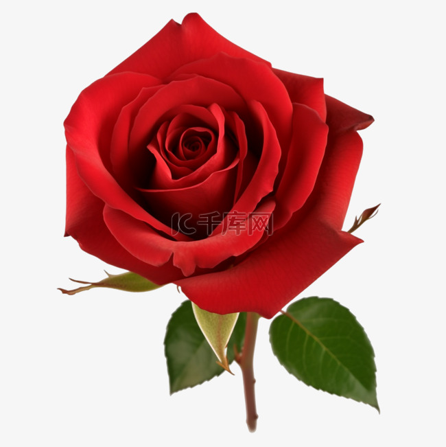 红玫瑰七夕花瓣透明