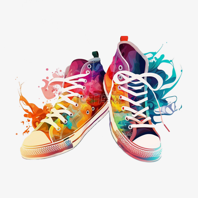 运动鞋创意色彩