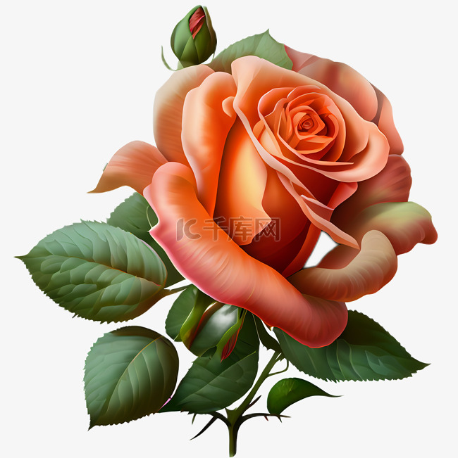 玫瑰花爱心与特别关怀背景
