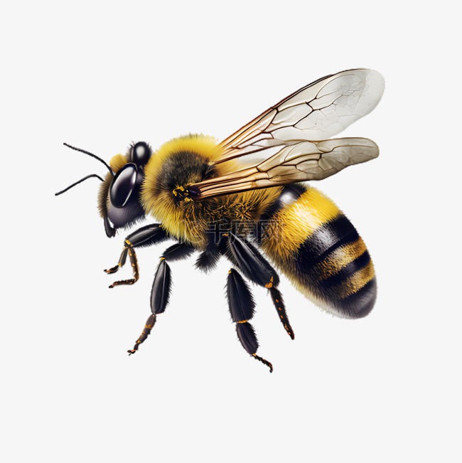 蜜蜂黄色插画