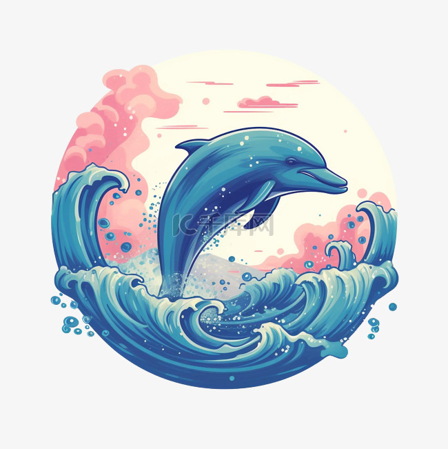 海豚世界海洋日艺术