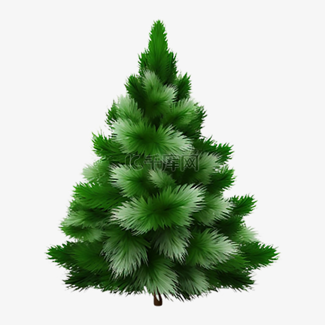 圣诞节写实树木