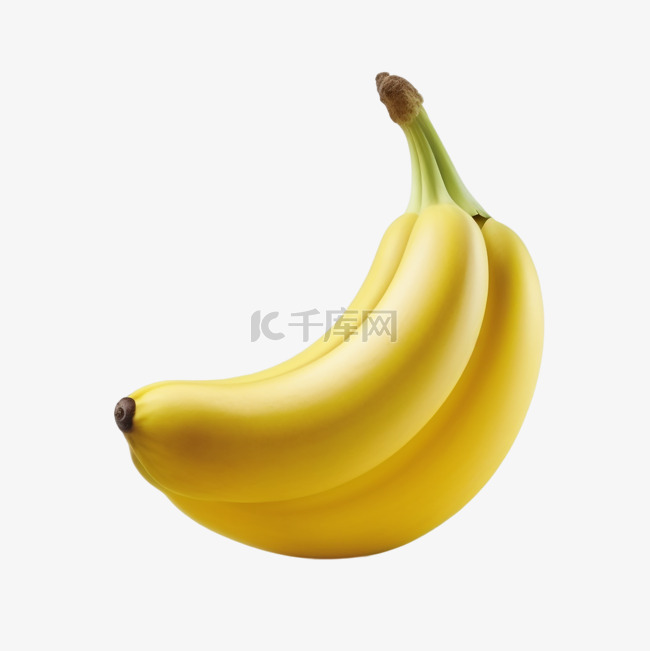 香蕉有机水果新鲜透明